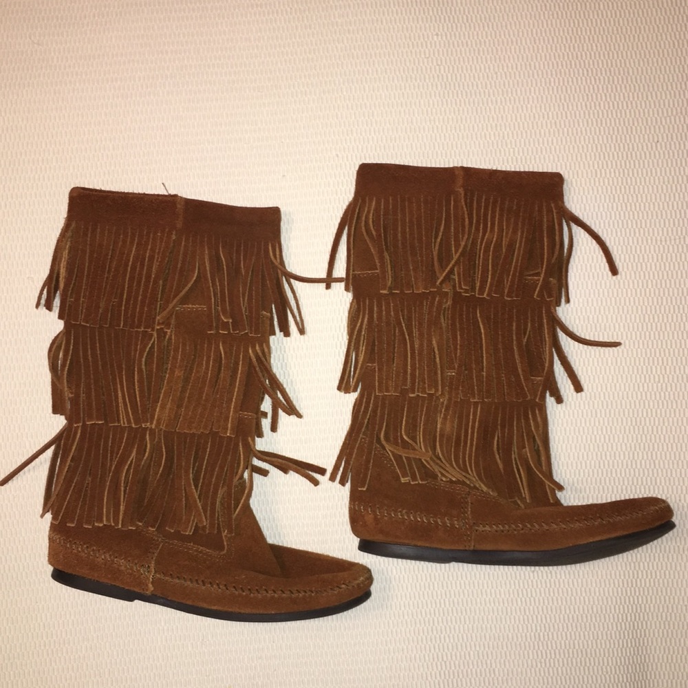 Minnetonka 3 Layer Fringe Boot - image 3